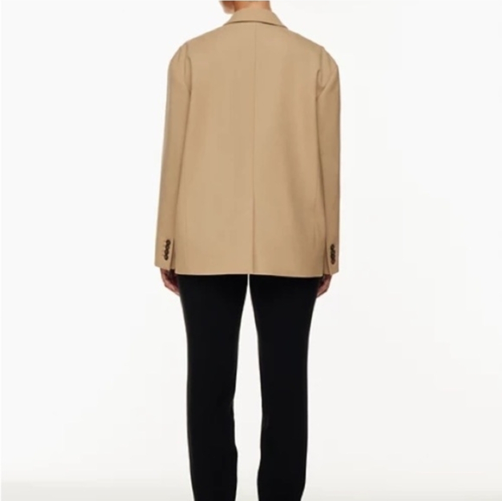SOLD Aritzia Babaton Vogue Oversized City Wool Blazer Sz 1 S/M Camel - Picture 2 of 16